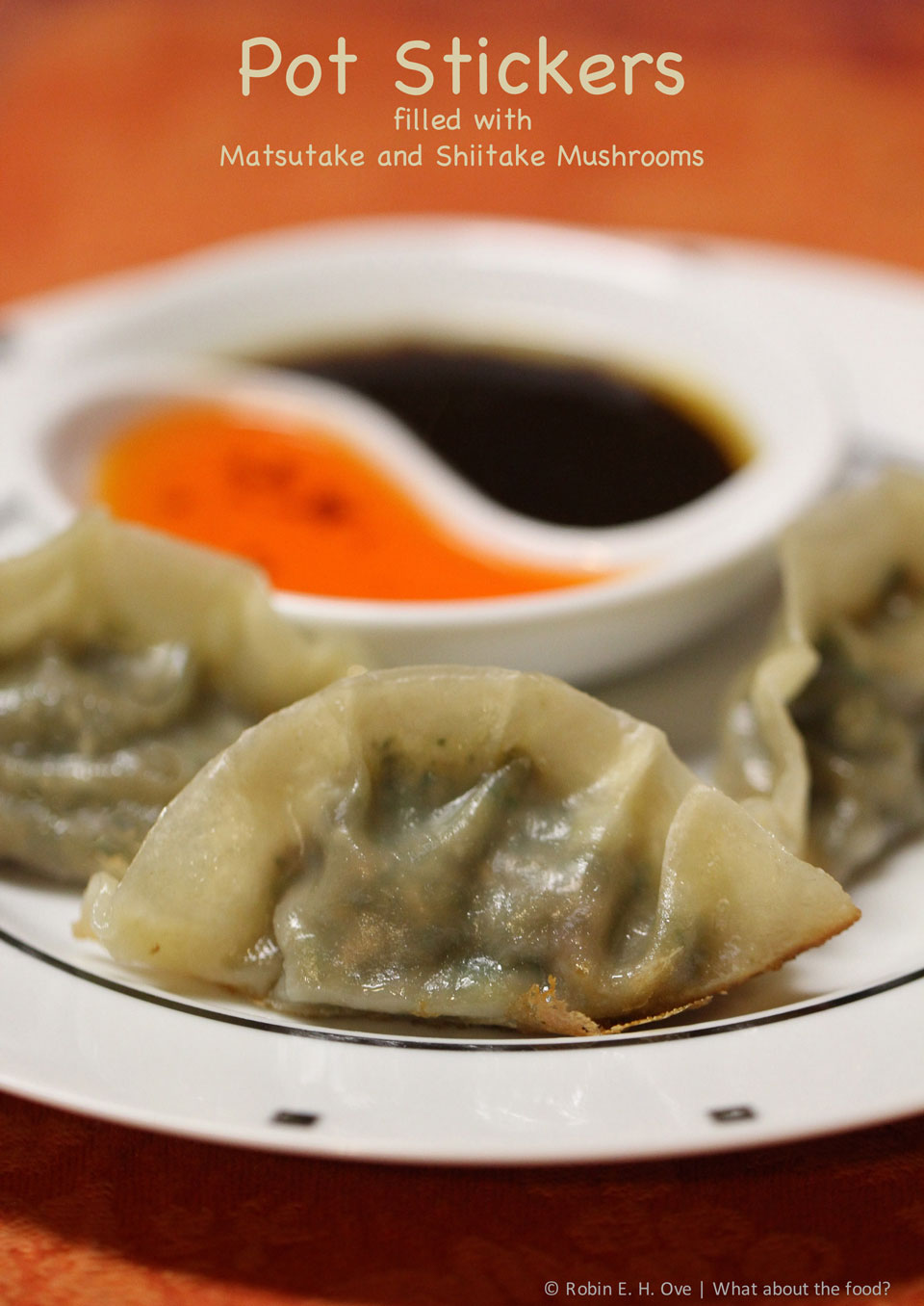pot stickers with mushrooms