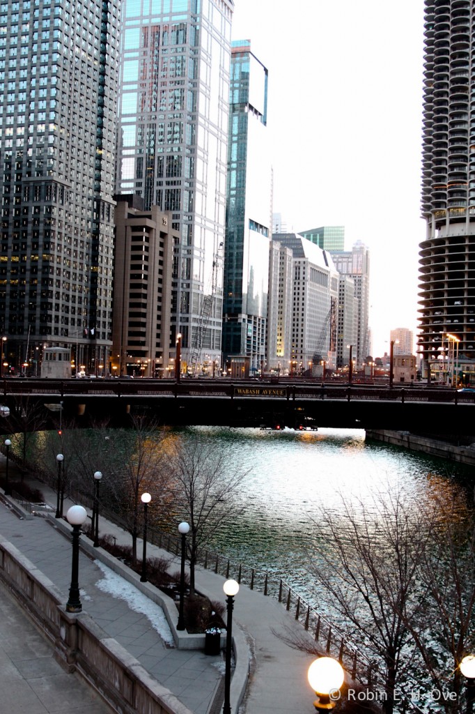 Chicago River Dyed Green