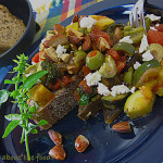 Thanks Tyler! Summer Ratatouille with Feta, Green Olives, and Almonds