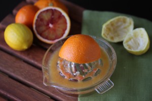 cut citrus fruit