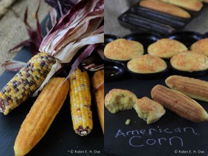 Cornbread Muffins and Indian Corn