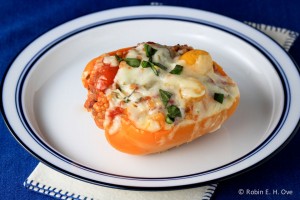 stuffed pepper with cheese