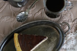 Tiramisu Cheesecake with Mocha Chocolate Ganache