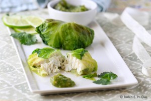 whataboutthefood.com Lettuce Wrapped Halibut