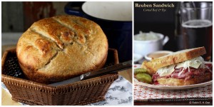 Rye bread and sandwich